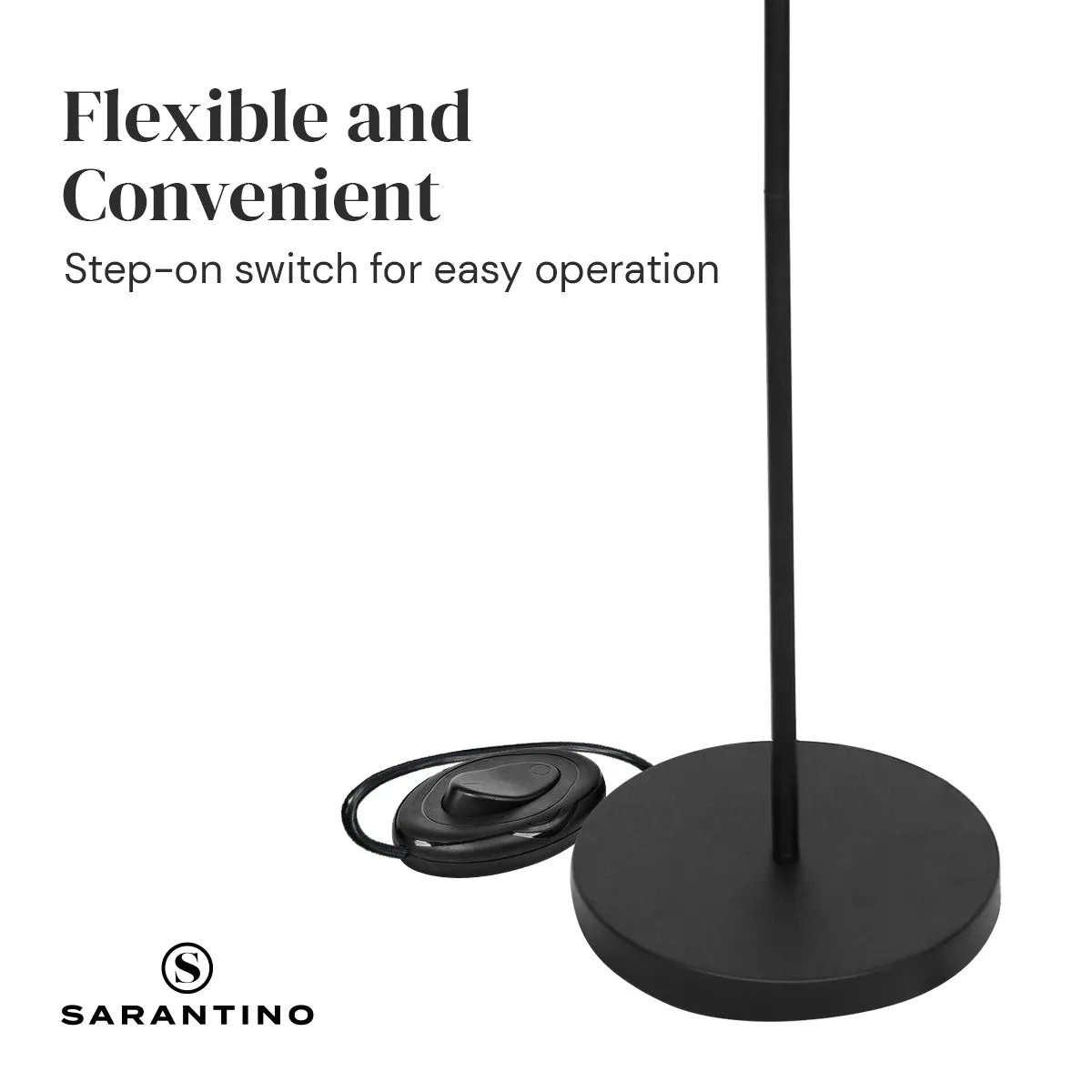3-Light Black Metal Floor Lamp | Industrial Modern Design