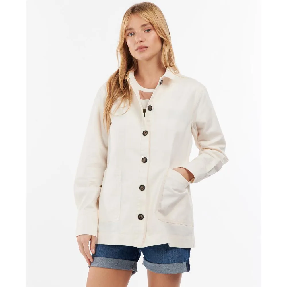 Barbour Lyndale Ladies Overshirt - Ecru