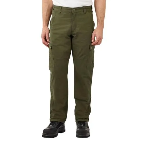 Carhartt 105491 Men's Rugged Flex Relaxed Fit Ripstop Cargo Fleece Lined Work Pant