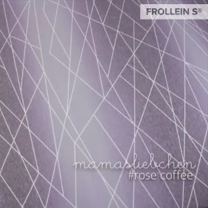 Cotton Jersey - Gradient Shapelines-Rose Coffee