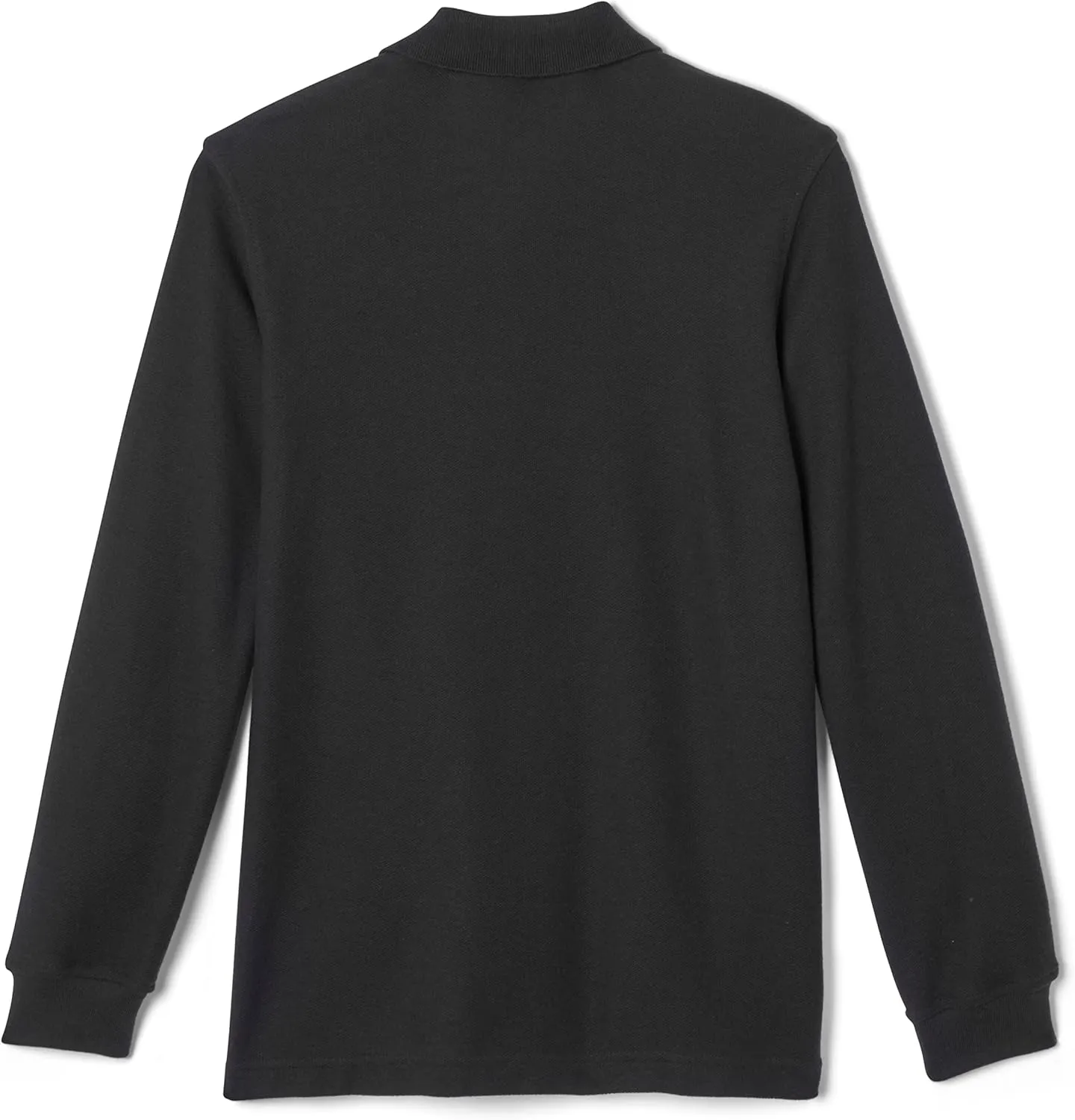 French Toast Men's Long Sleeve Cotton Blend Pique Polo Shirt