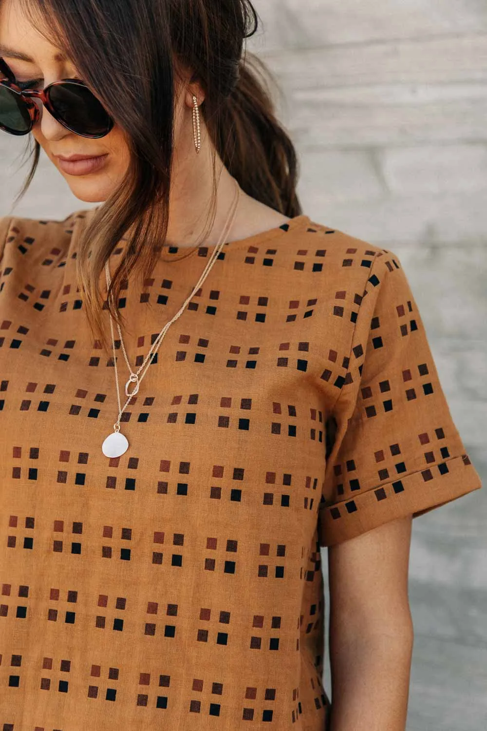 Geometric Printed Top