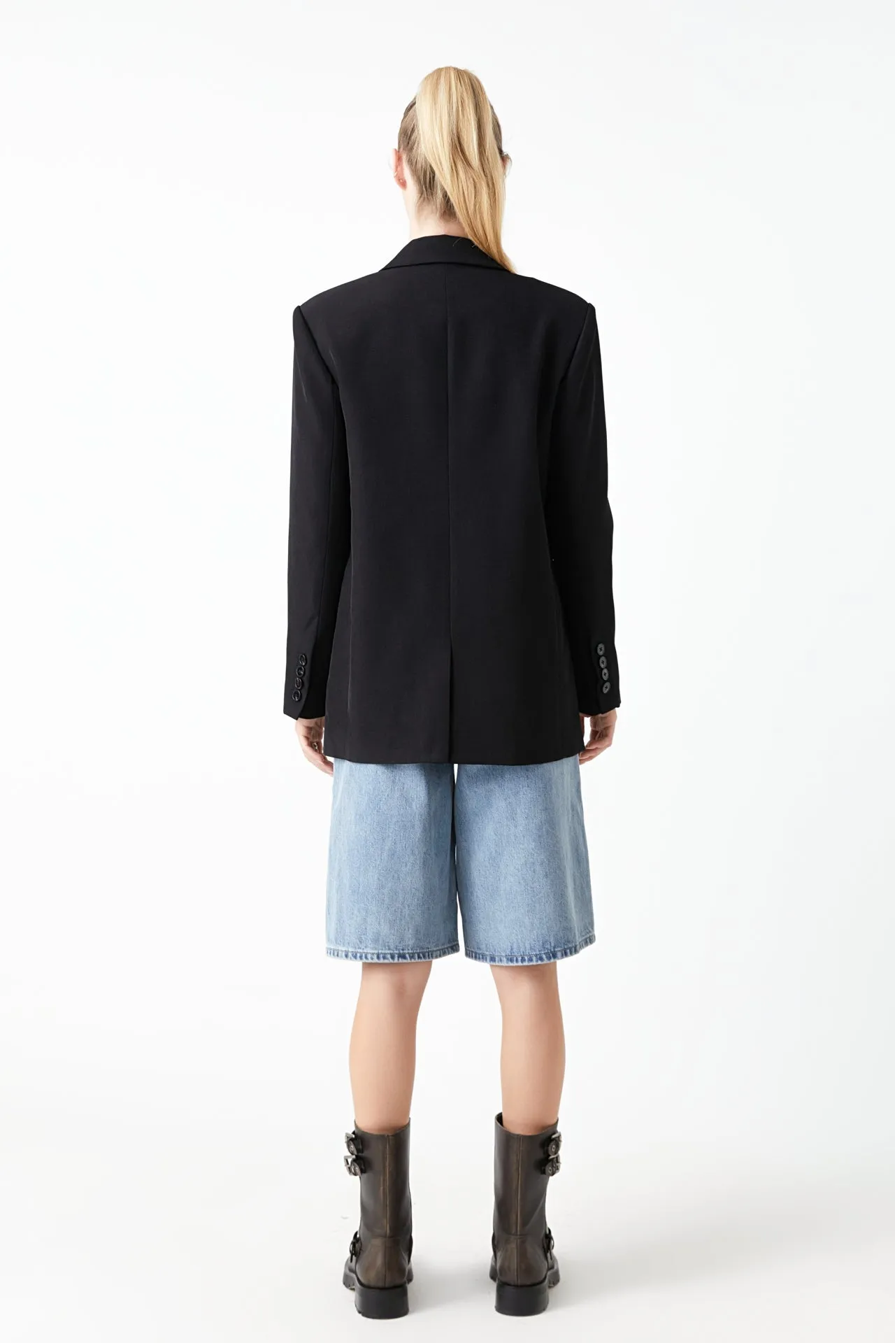 Grey Lab - Tuxedo Oversized Jacket