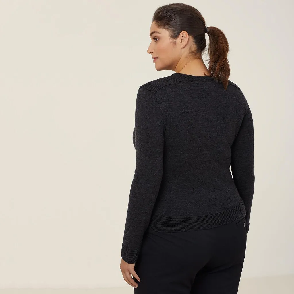 Ladies Australian Merino Wool Knit Jacket - CAT5AS