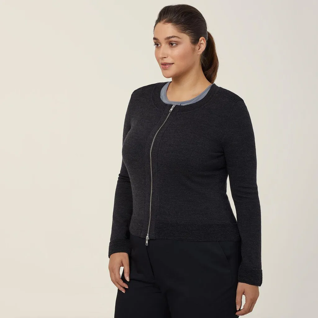 Ladies Australian Merino Wool Knit Jacket - CAT5AS