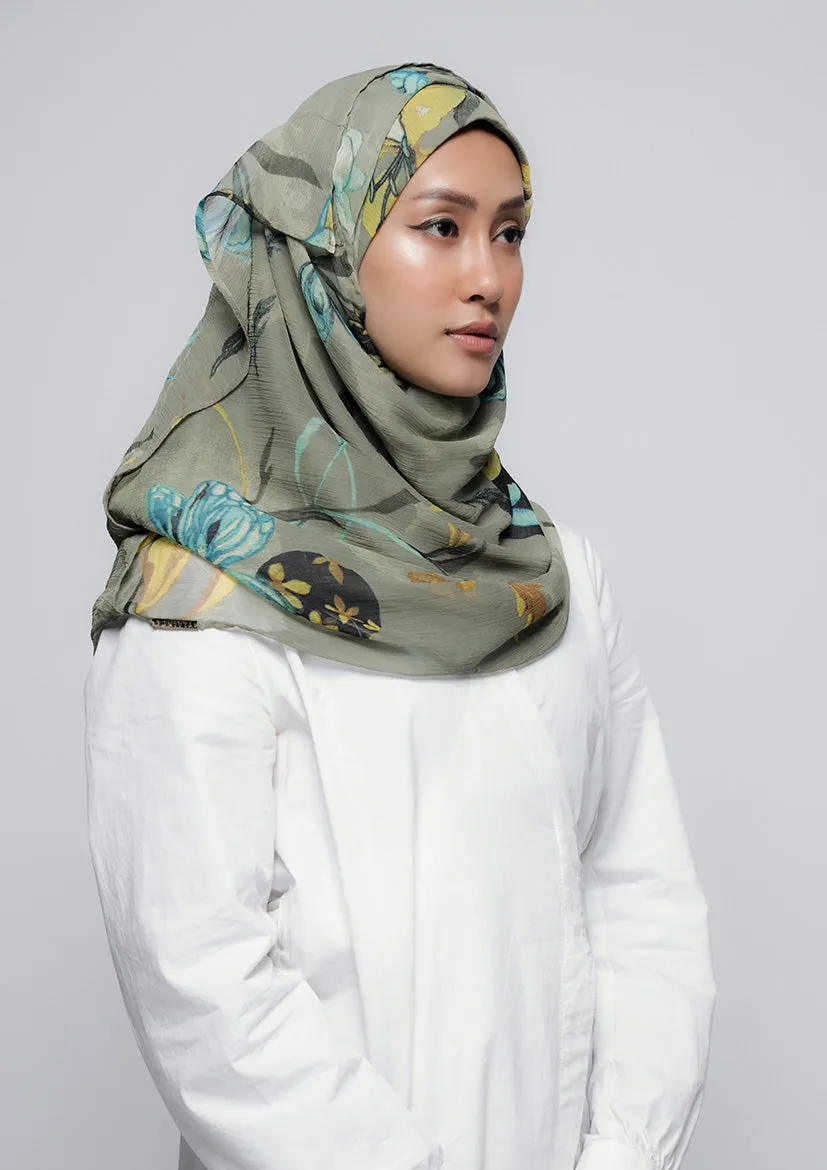 Love Is In The Air - Printed Crinkled Chiffon