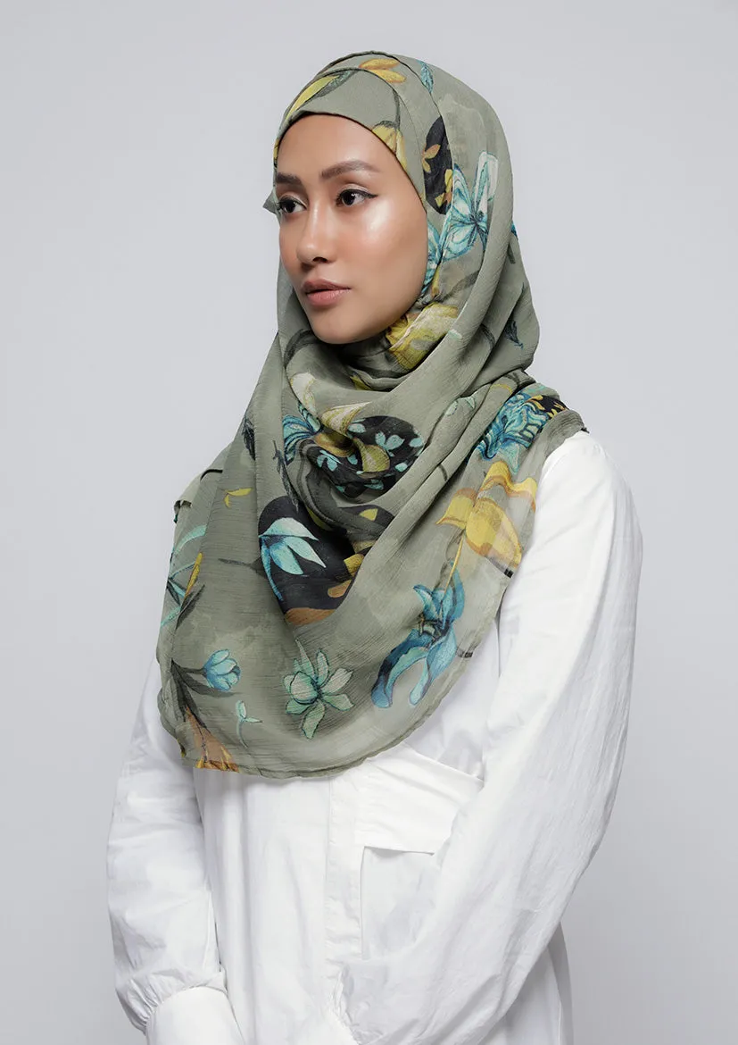 Love Is In The Air - Printed Crinkled Chiffon