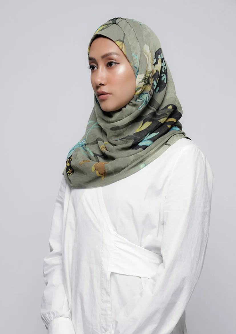 Love Is In The Air - Printed Crinkled Chiffon