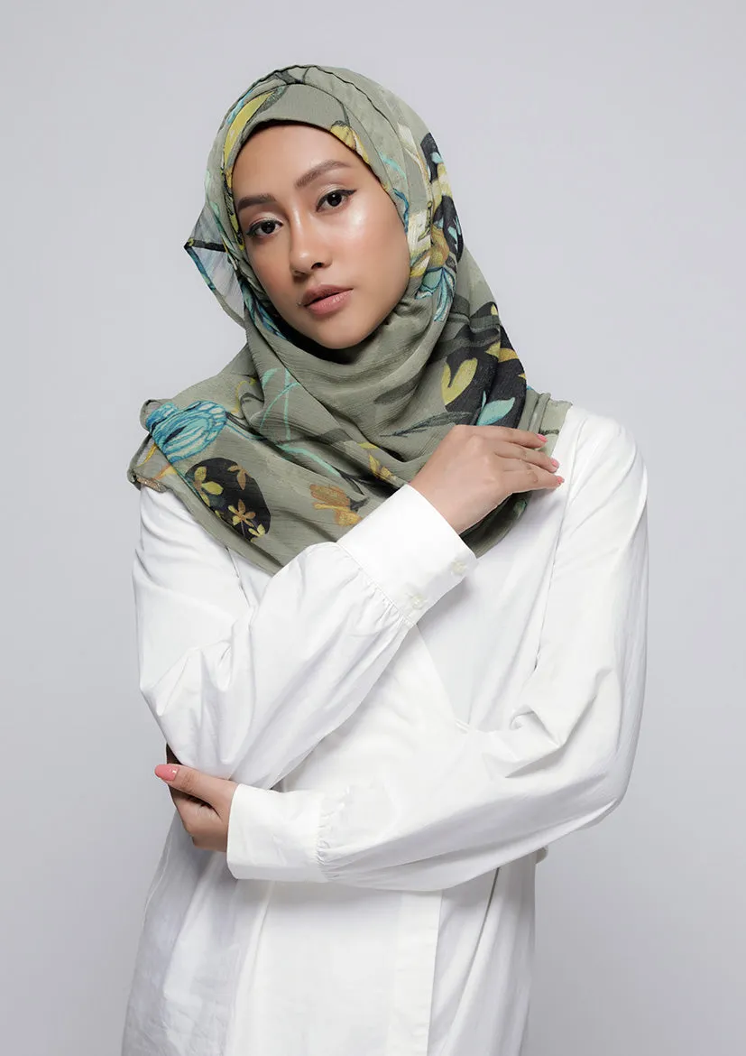 Love Is In The Air - Printed Crinkled Chiffon