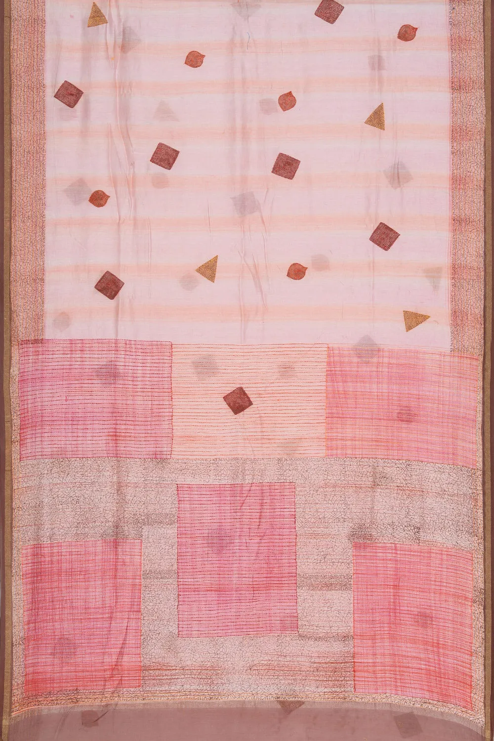 Maheshwari Geometric Print Saree