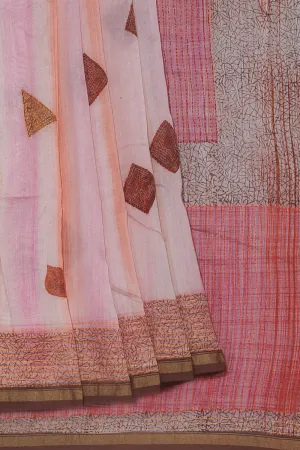 Maheshwari Geometric Print Saree