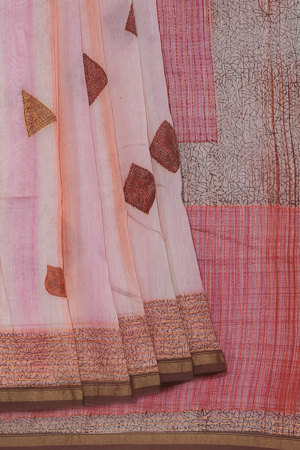 Maheshwari Geometric Print Saree