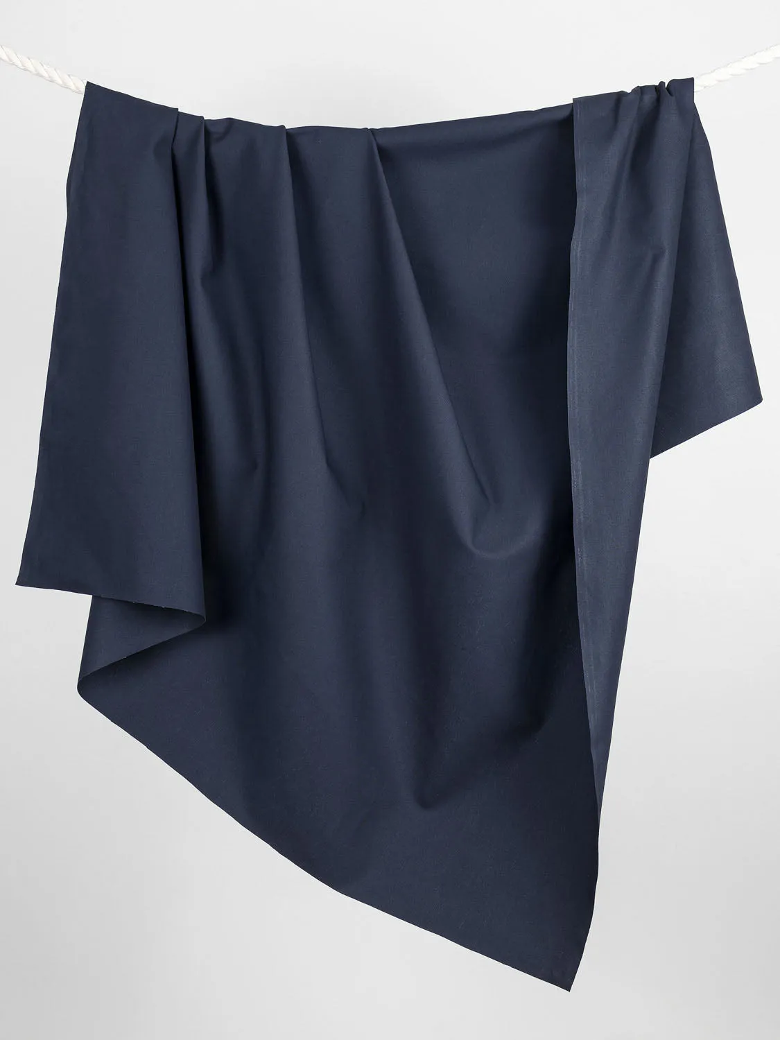 Midweight Organic Cotton Canvas - True Navy