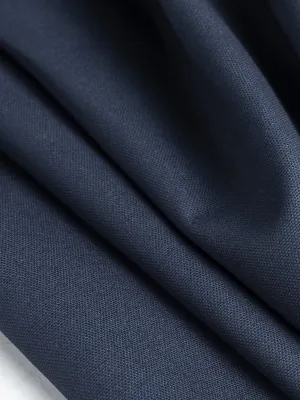 Midweight Organic Cotton Canvas - True Navy