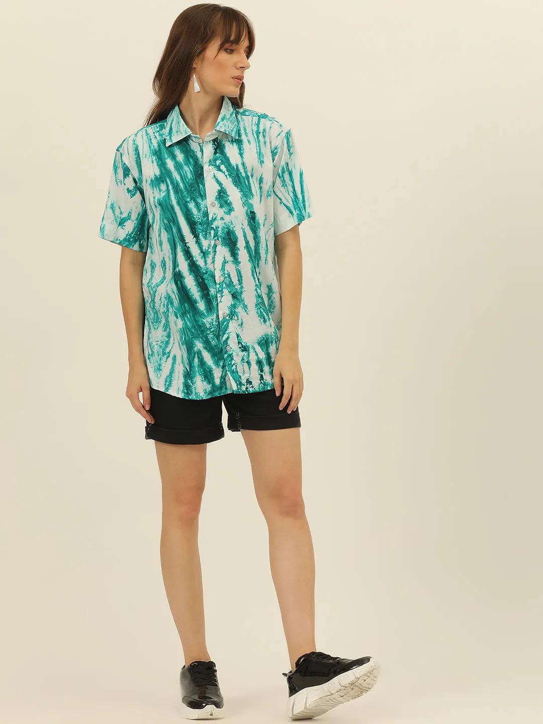 Pastel Hand Tie Dye Rayon Women Shirt