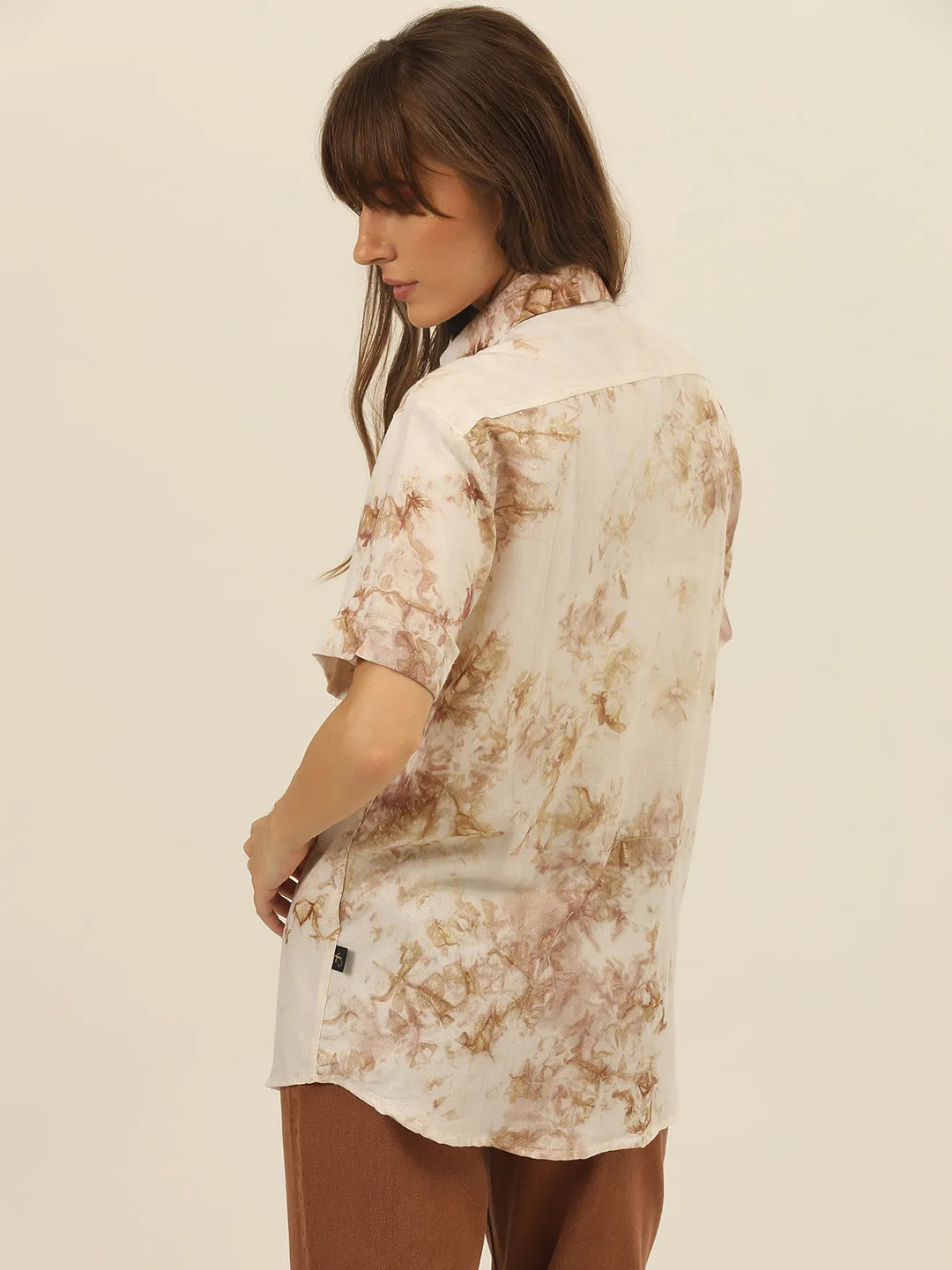 Pastel Hand Tie Dye Rayon Women Shirt