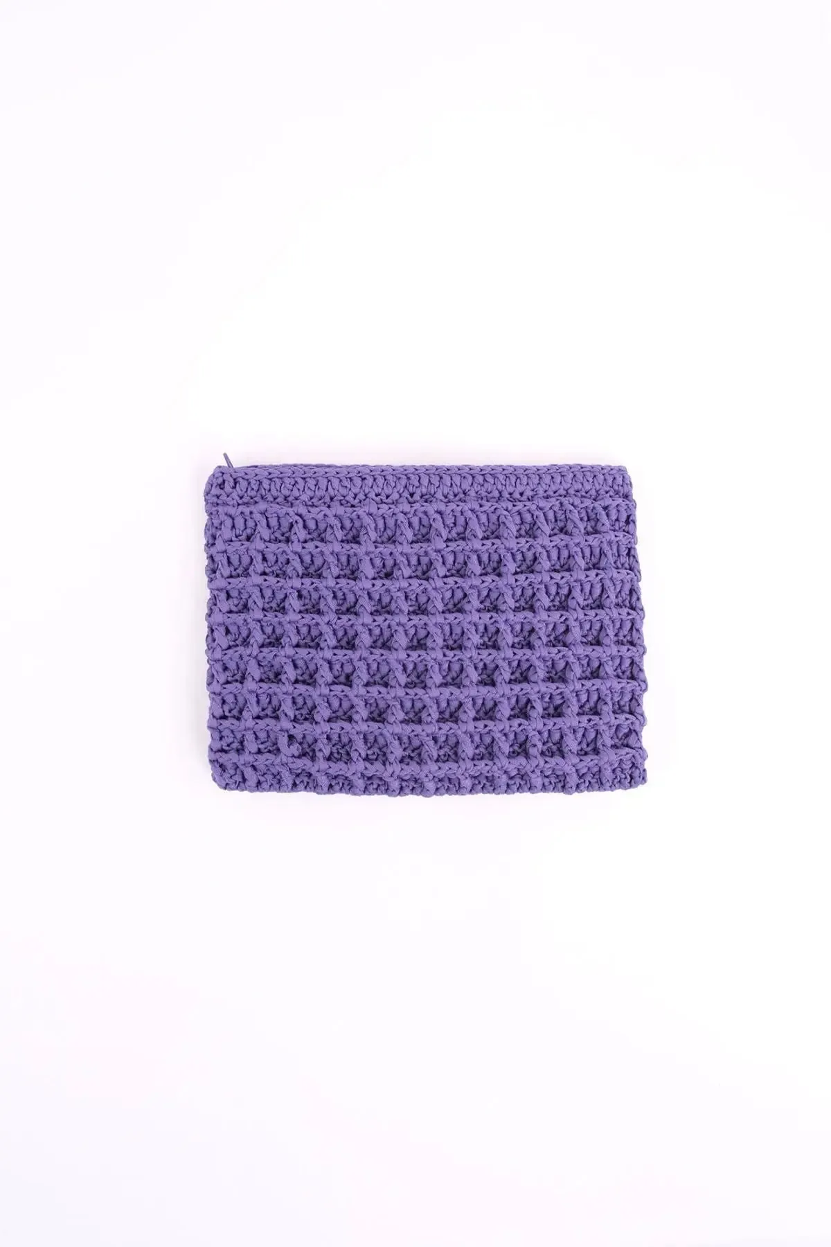 Purple Nina Textured Handbag