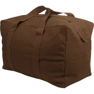 Rothco Canvas Parachute Cargo Bag Extra Large Duffle Bag 75L, Earth Brown