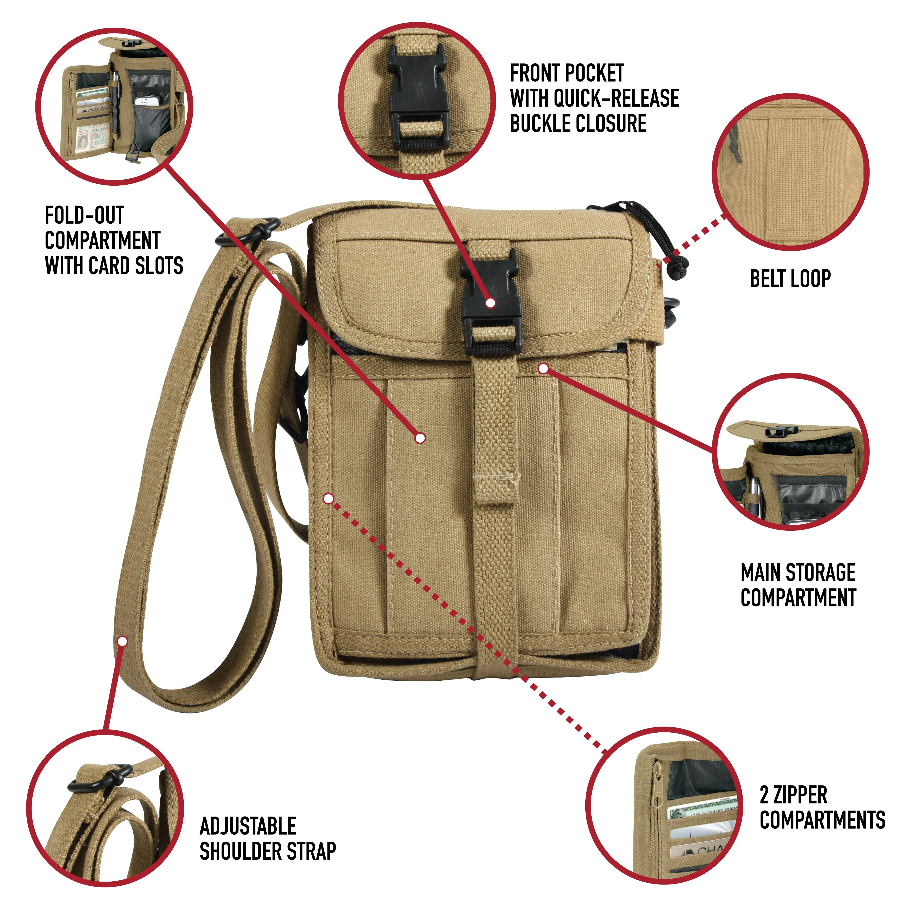 Rothco Canvas Travel Portfolio Bag