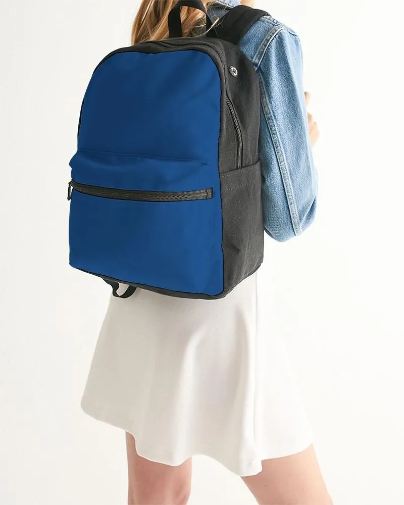 Shaded Blue Canvas Backpack | C100M75Y0K30