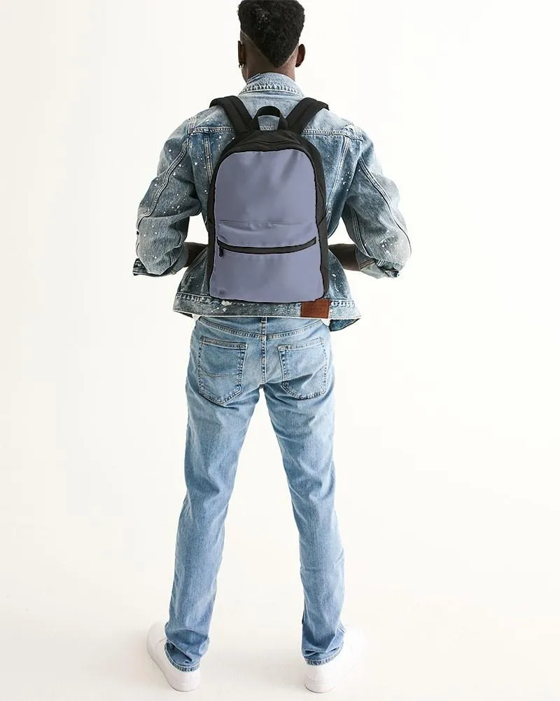 Shaded Pale Pastel Blue Gray Canvas Backpack | C30M22Y0K30