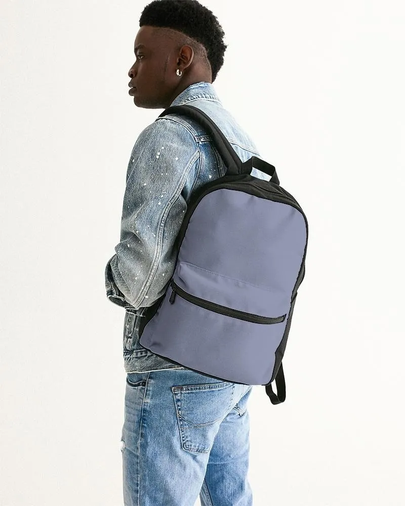 Shaded Pale Pastel Blue Gray Canvas Backpack | C30M22Y0K30