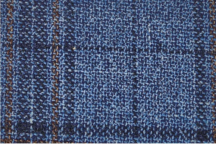Slim Fit Blue and Brown Plaid Sport Jacket GB-SJ-VBC-45