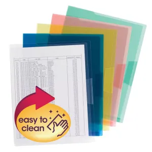 SMEAD ORGANIZED UP POLY TRANSLUCENT PROJECT FILE JACKET ASSORTED COLORS