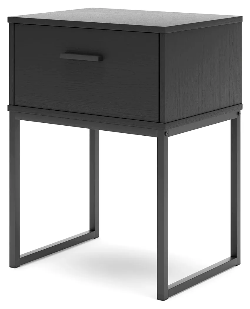 Socalle Queen Platform Bed with Dresser, Chest and 2 Nightstands in Black