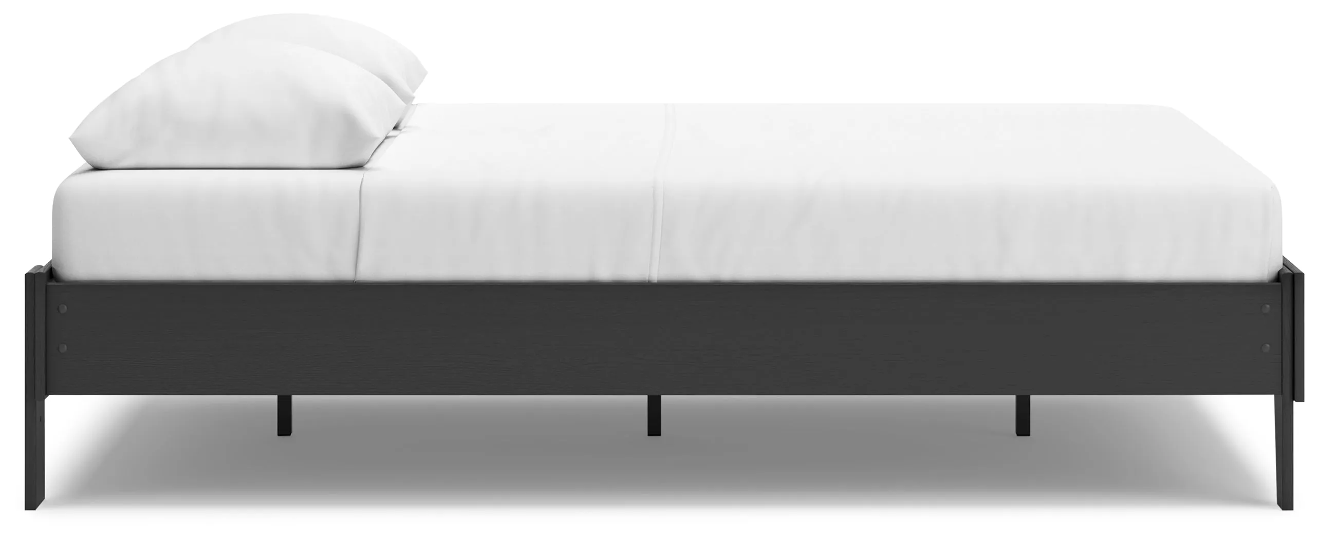 Socalle Queen Platform Bed with Dresser, Chest and 2 Nightstands in Black