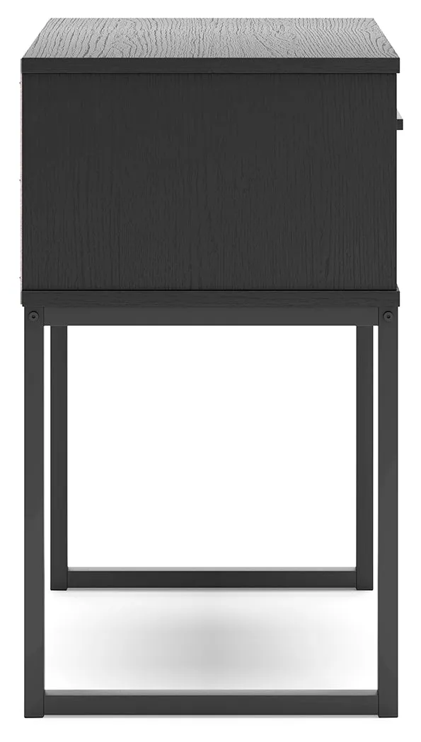 Socalle Queen Platform Bed with Dresser, Chest and 2 Nightstands in Black