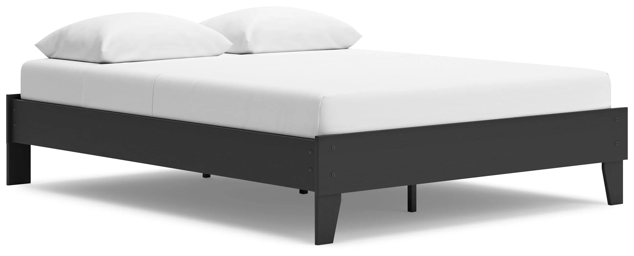 Socalle Queen Platform Bed with Dresser, Chest and 2 Nightstands in Black
