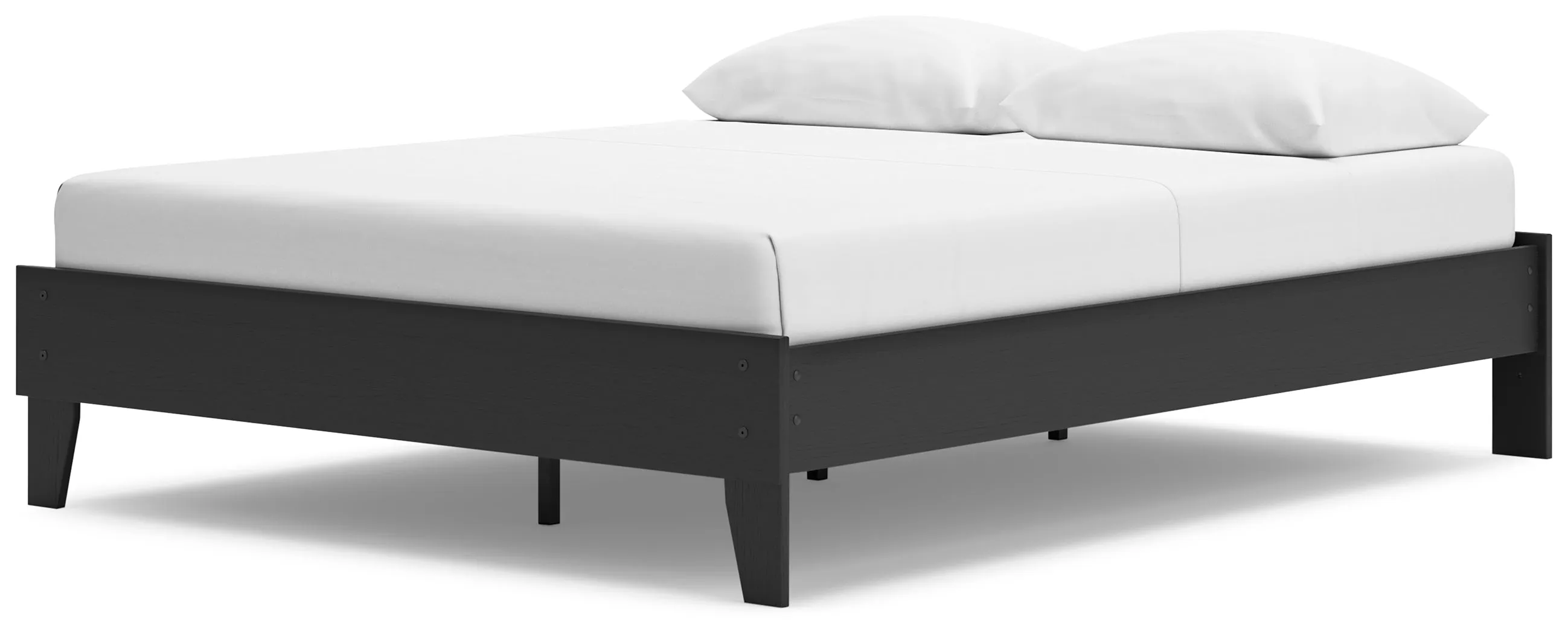 Socalle Queen Platform Bed with Dresser, Chest and 2 Nightstands in Black