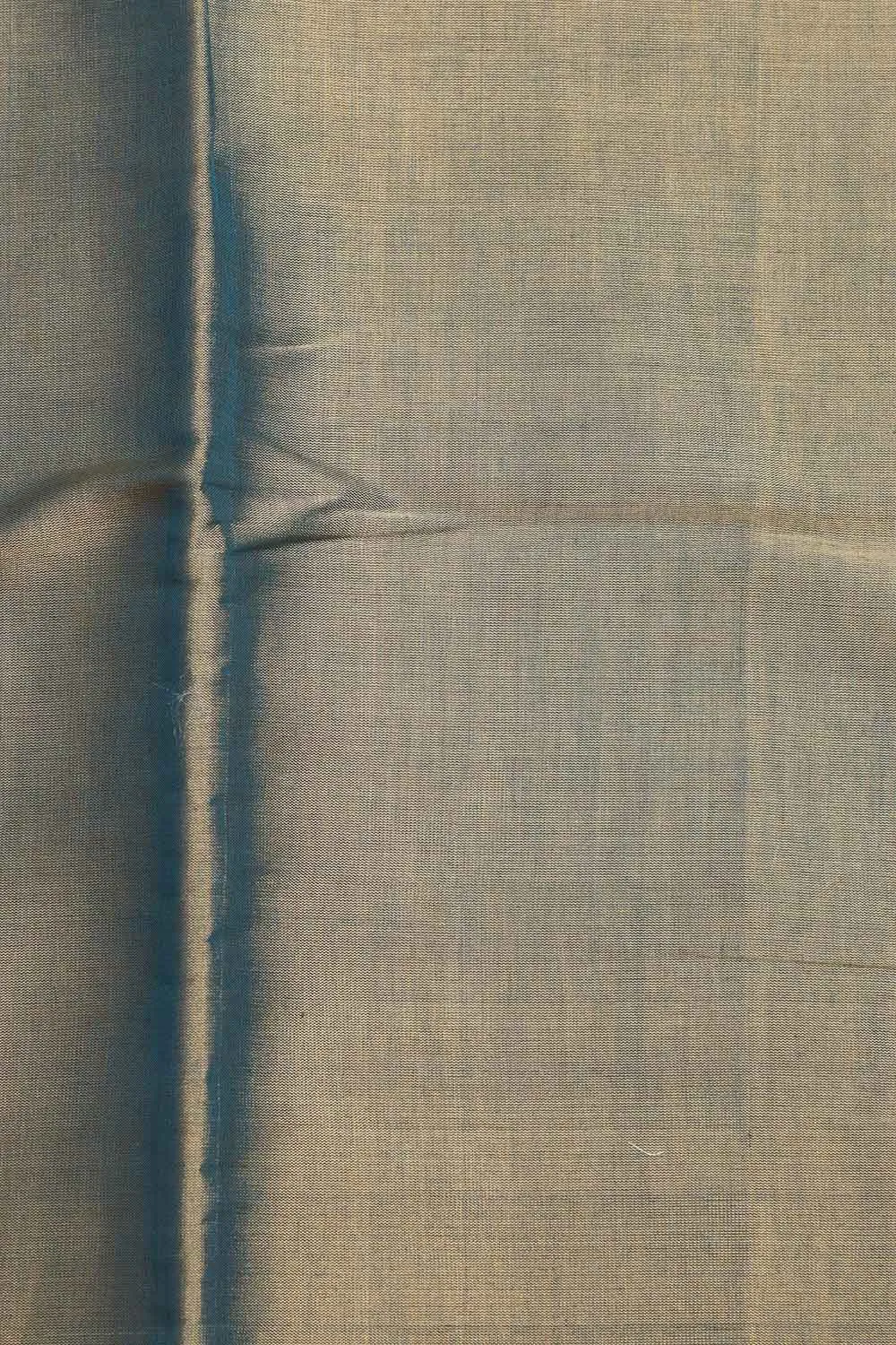 Stunning Blue Chanderi Handloom Plain Tissue Silk Suit With Banarasi Handloom Pure Katan Silk Dupatta