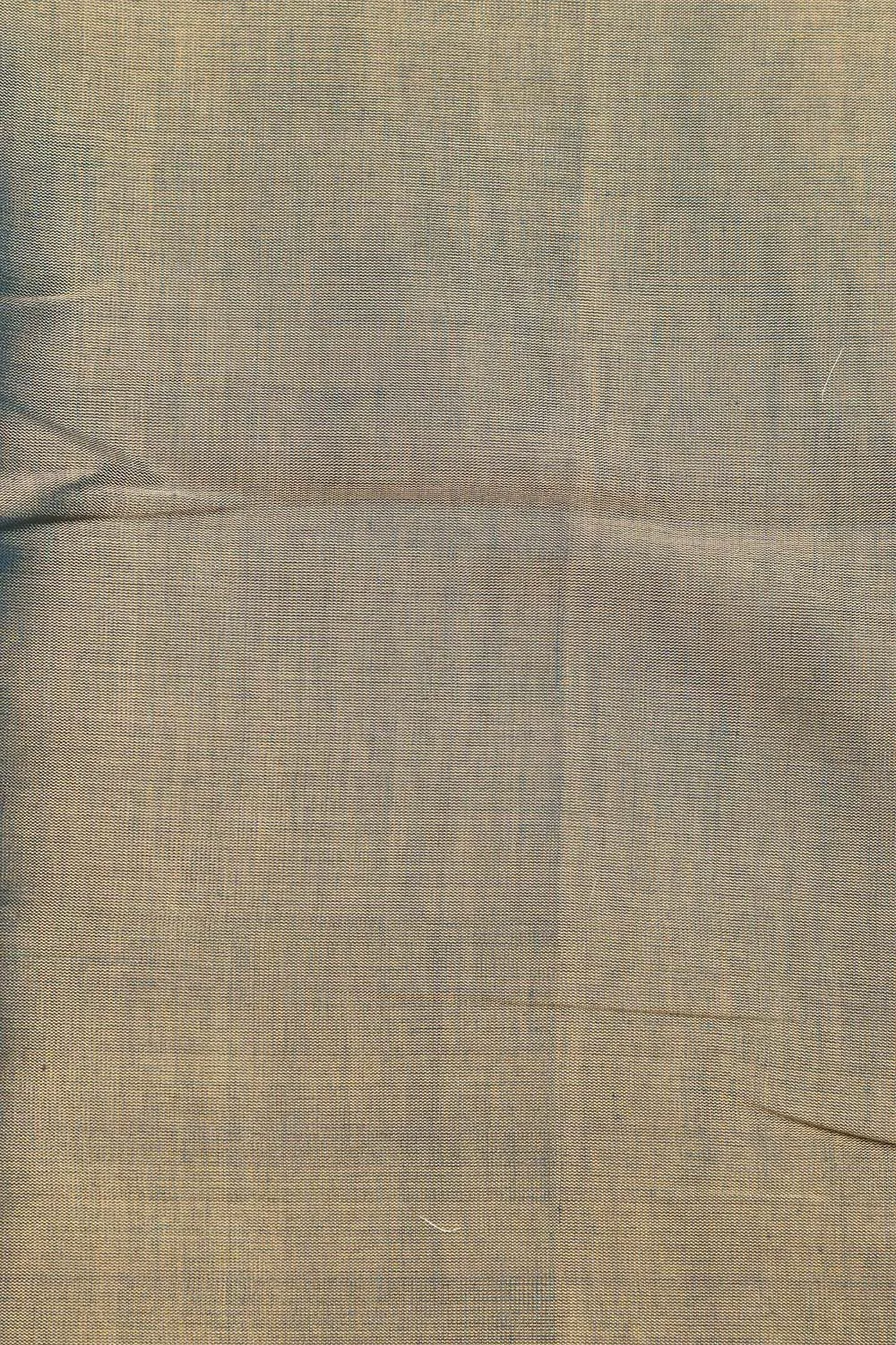 Stunning Blue Chanderi Handloom Plain Tissue Silk Suit With Banarasi Handloom Pure Katan Silk Dupatta