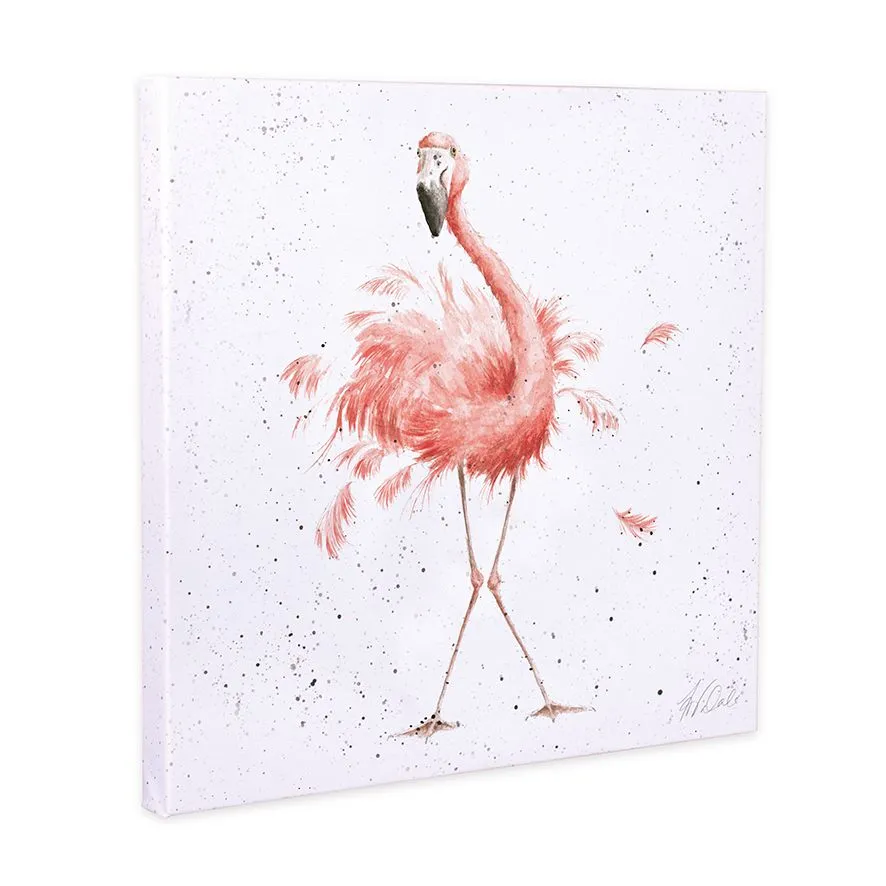 Wrendale Canvas Art OC005 Flamingo
