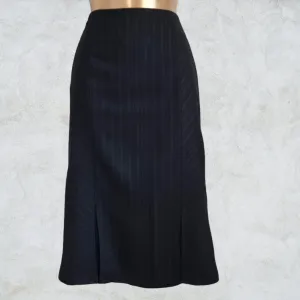 Zapa Black & Brown Herrigbone Design Skirt UK 12 US 8 EU 40